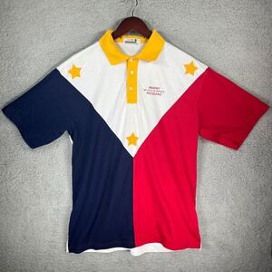 Icarus Manny‎ Pacquiao Pacman Boxing Polo Shirt XL Philippines Flag Colorblock